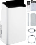 14,000 BTUs Portable Air Conditioner - Cools Up to 700 Sq.Ft, 3-IN-1 Energy Efficient AC Unit with Remote Control & Installation Kits for Large Room, Campervan, Office, Temporary Space