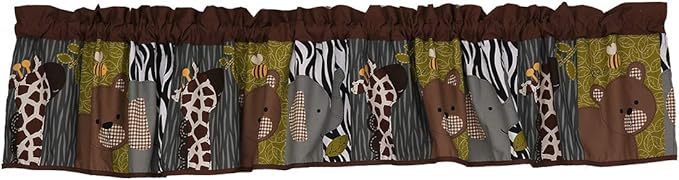7 PCs Forest Animal Nursery Crib Bedding Set Baby Boy Elephant Giraffe Bear Cot Bedding Set