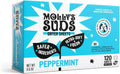 Molly's Suds Fabric Softener Dryer Sheets for Sensitive Skin | Plant-Based Static Reducer, Plastic-Free Packaging | Peppermint (120 Sheets)