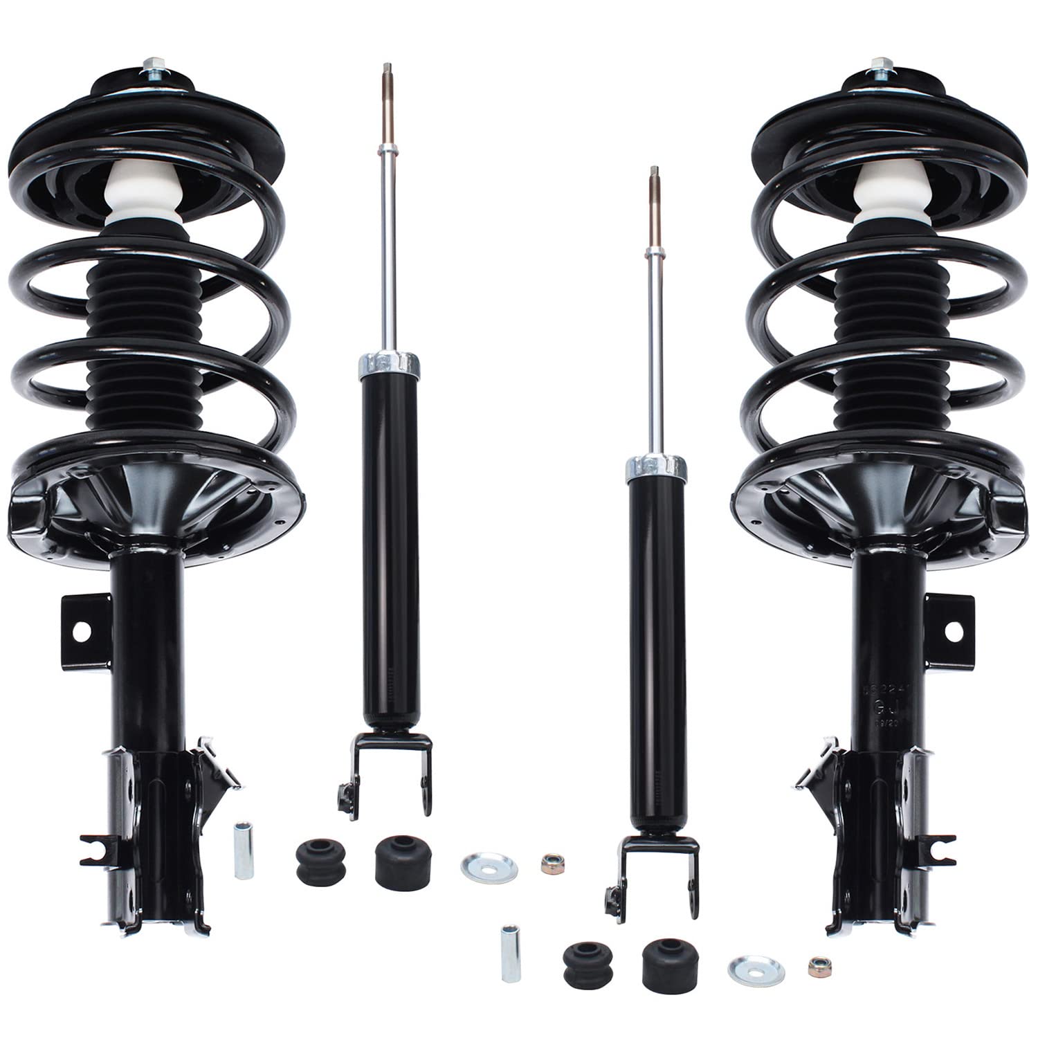 Detroit Axle - Struts Shocks for Nissan Maxima 2004 2005 2006 2007 2008, 2 Front Complete Struts with Coil Spring Assembly 2 Rea