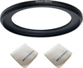 82mm Lens to 62mm Camera Lens Adapter 82mm to 62mm Step Down Ring Adapter Ring for All Brands of UV ND CPL, with Premium Lens Wiping Cloth 2 Pack (82mm-62mm)