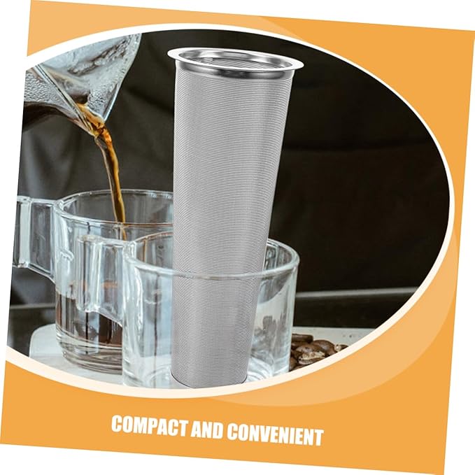 Angoily Stainless Steel Cold Brew Coffee Filter for Mason Jars Durable Strainer for Iced Tea and Juices Portable Infuser for Enhanced Flavor Extraction Cone Design