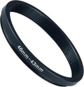 46mm to 43mm Step Up Ring Filter Adapter Black Metal Step up Adapter Rings Compatible with All Brand UV CPL ND Camera Lens Filter Step Down Ring (46mm-43mm)