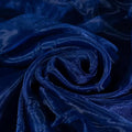 Fynite Navy Blue Organza Fabric by The Yard | 1 Yard Long | 44" Wide | Bridal Soft Sheer Organza Tulle for DIY Wedding Dress Fashion Craft Decorations
