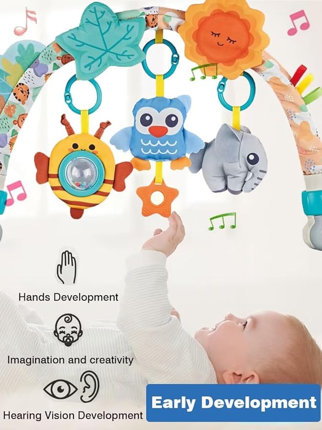 Baby Stroller Arch Toys, Pau1Hami1ton Car Seat Toys,Baby Gifts.S-19(Blue Owl)