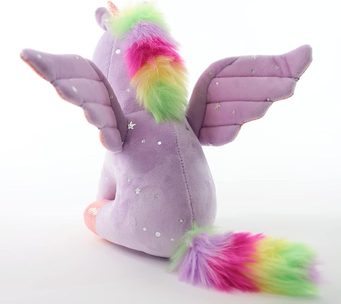 Sew Butiful 8 inch Unicorn Stuffed Animals, Cute Unicorn Gift Toys for Girls,Unicorns Birthday Gifts Soft Plush Toys Set for Baby, Toddler, Girls, Kids,Decor (Purple)