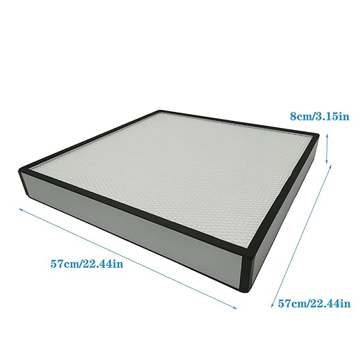 TECHTONGDA HEPA Filter Replacement, 22.4'' x 22.4'' x 3.2'' FFU Fan Filter Unit, HEPA-Filter for Fan Filter Unit Laminar Flow Hood