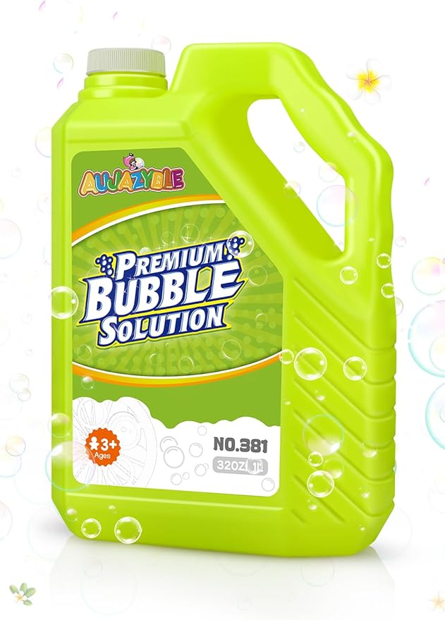 Bubble Solution Refills 32OZ | Giant Bubbles Refill Solution | Bubbles Bulk for Bubble Machine, Bubble Gun, Bubble Wands, Bubble Mower | Bubbles for Kids in Summer Celebrations Party Favor