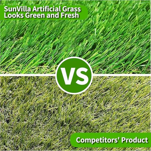 SunVilla SV7'X13' Realistic Indoor/Outdoor Artificial Grass/Turf 7 FT X 13 FT (91 Square FT) - size: 7 FT x 13 FT (91 Square FT)