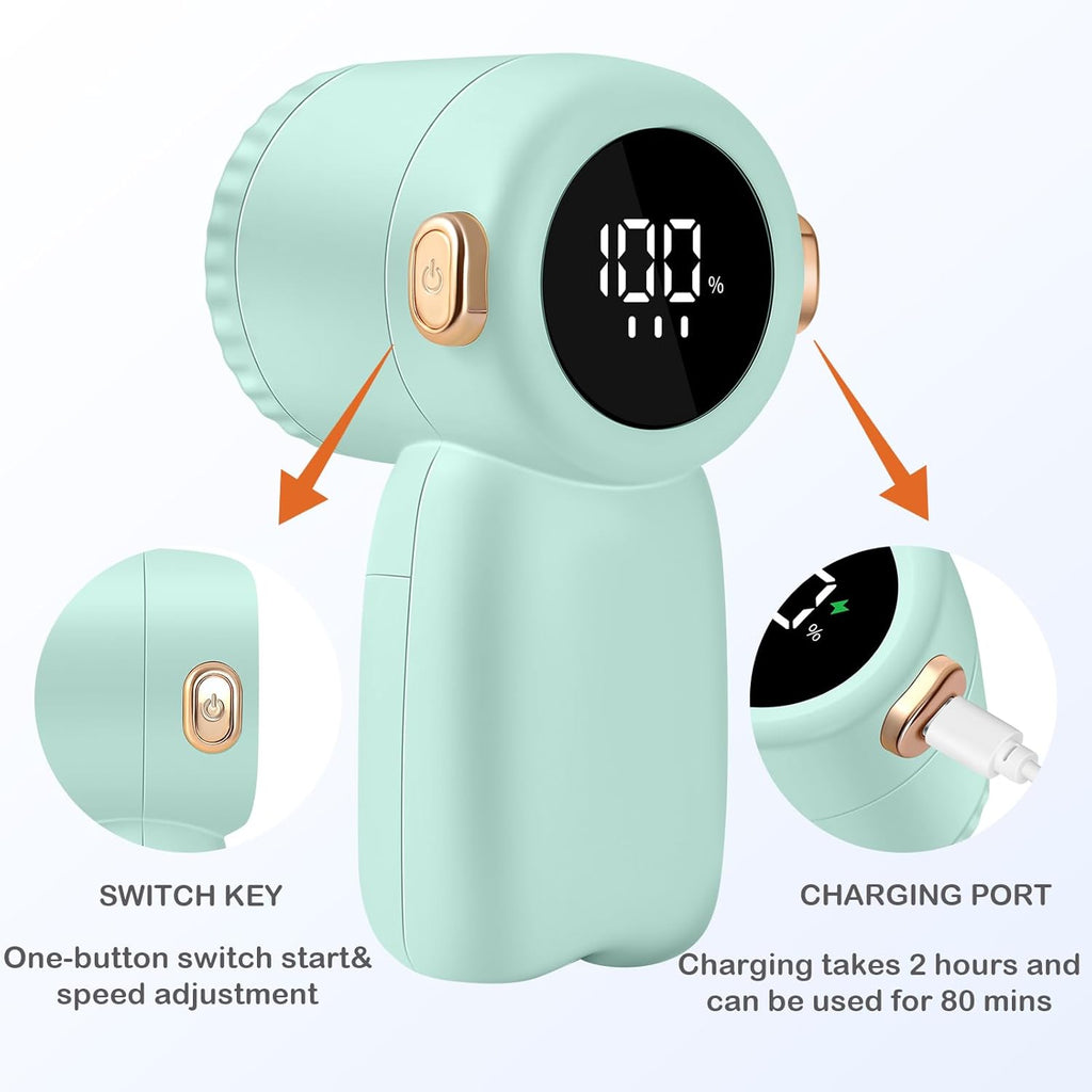 Rechargeable Fabric Shaver,Electric Lint Remover with Digital Display,3-Speeds Sweater Shaver for Clothes and Furniture (Green)