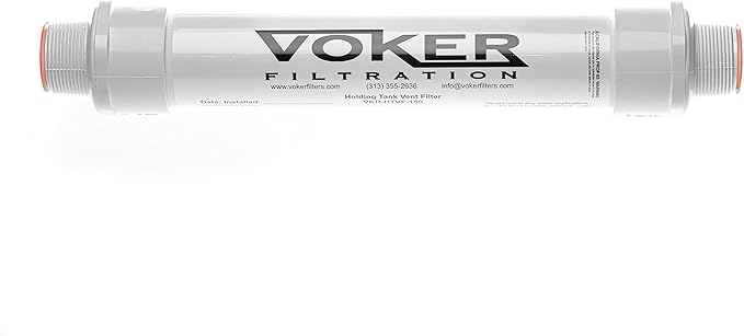 Voker Holding Tank Vent Filter New Installation Kit (1-1/2") - Made in The USA