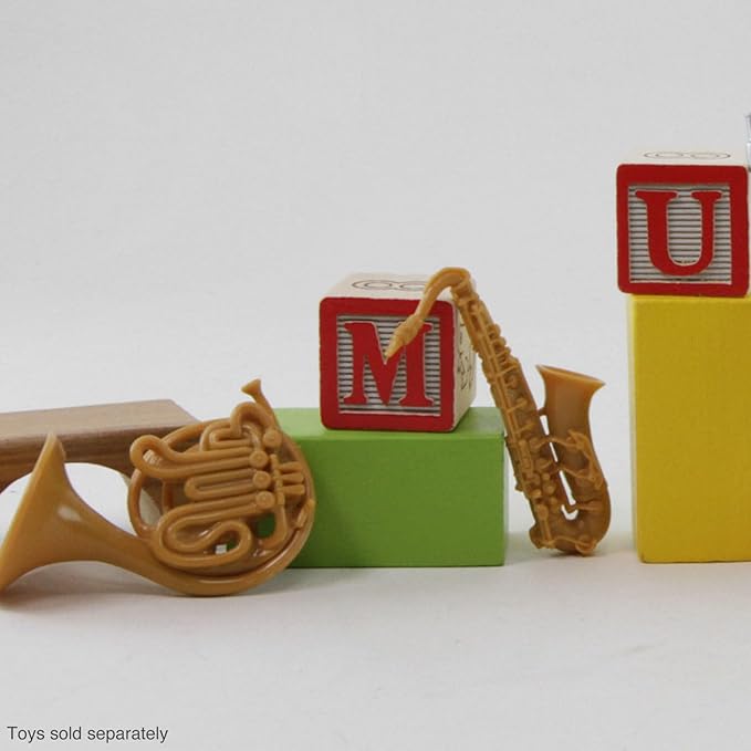 Safari Ltd Musical Instruments TOOB - Figurines: Trombone, Flute, Saxophone, Guitar, Violin, Horn, Trumpet, Clarinet - Educational Toys for Boys, Girls & Kids Ages 3+