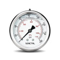 SENCTRL 0-160 Psi Glycerin Liquid Filled Air Pressure Gauge, 2.5" Dial Size, 1/4" NPT Back Mount, Stainless Steel Case, for Water Pump, Tire, Large Air Compressor, Well, RV Regulator Pressure Test