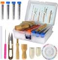 Needle Felting Kit, Wool Felting Supplies, Needle Felting Tools with Felting Needles, Foam Mat, Wooden Handle, Scissors, Needle Felting Supplies for DIY Felting Wool Beginner Professional