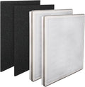 Vital 100-RF True HEPA Filter Set Compatible with LEVOIT Vital 100 Air Purifier Hepa + Activated Carbon Pre-Filter Replacement by LifeSupplyUSA (2-Pack)