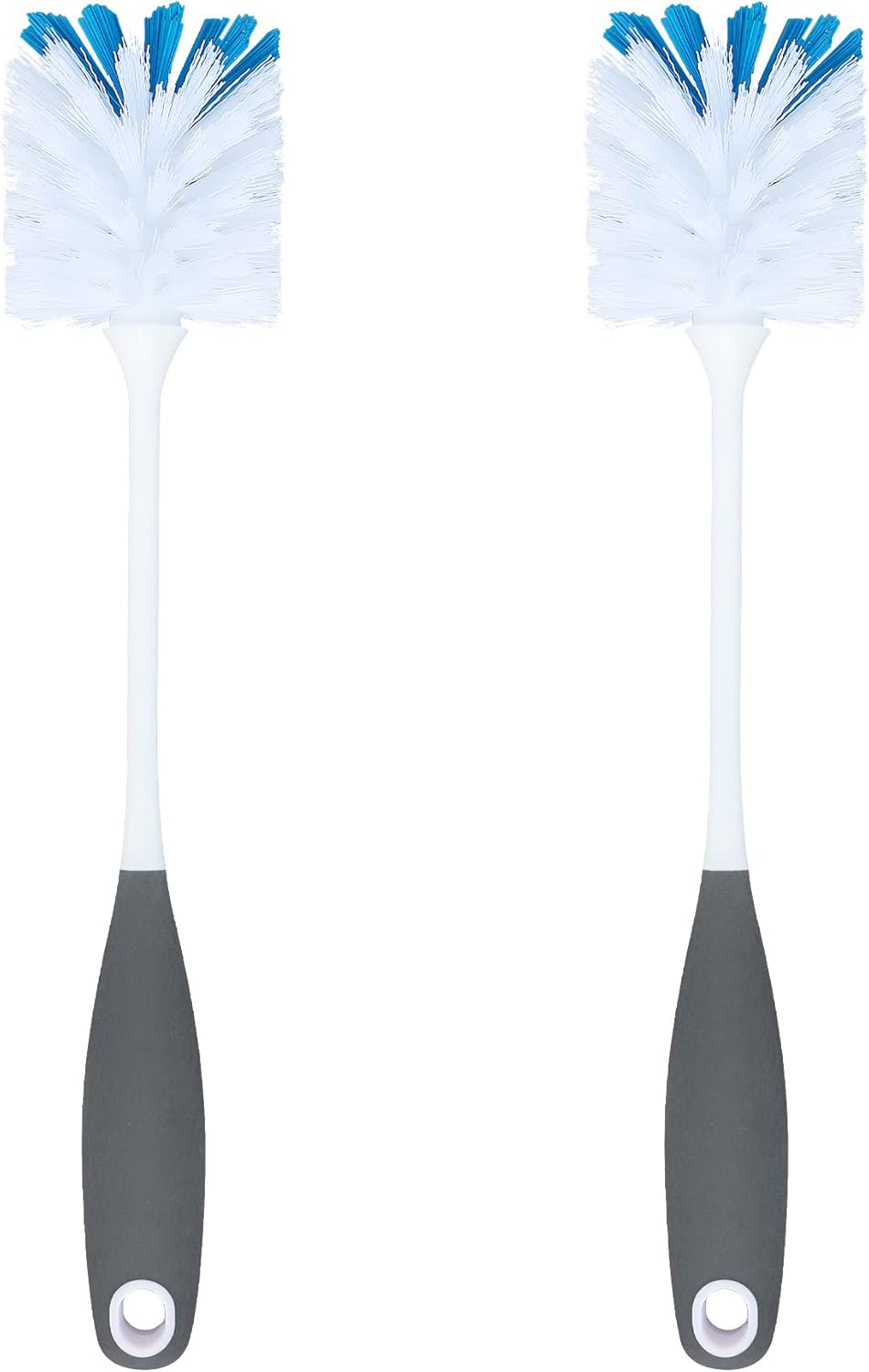 PHYEX 2 Pack Long Handle Bottle Scrubbing Brushes, Bottle Cleaner for Washing Glasswares, Wine Decanter, Hydro Flask Tumbler, Sinks, Food Jars