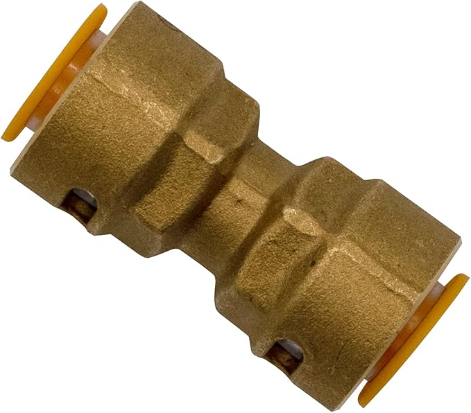 Supplying Demand SB1 3/8 Inch Quick Connect HVAC Brass Coupler Fitting
