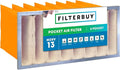 Filterbuy 12x24x15 8-Pocket Air Filter MERV 13 HVAC Replacement (1-Pack)
