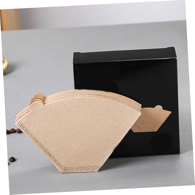 200pcs Unbleached Coffee Filter Papers for Drip Coffee Makers and Espresso Machines Cone Filters for Flavor Extraction Brewing Accessories