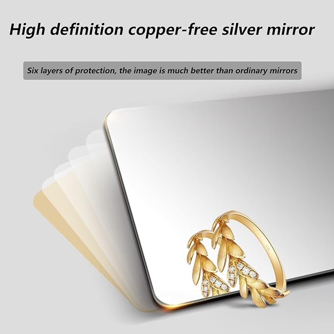 Bathroom Mirror, Vanity Mirror, Wall Mounted Mirror with LED Light and Demister Pad, 3-Color Dimmable Semi-Circle Mirror, Left/Right Cut(Right,35.4 * 39.4in/90 * 100cm)