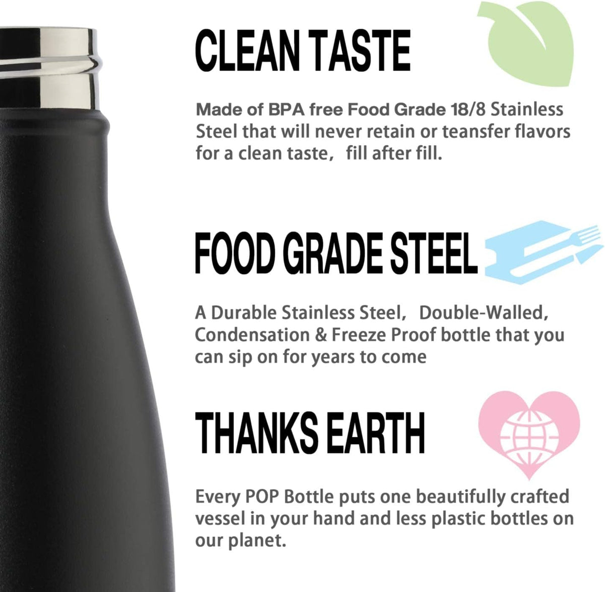 MEWAY 17oz Sport Water Bottle 8 Pack Vacuum Insulated Stainless Steel Leak-Proof Double Wall Cola Shape Water Bottle,Keep Drinks Hot & Cold (colourful,8 Pack)