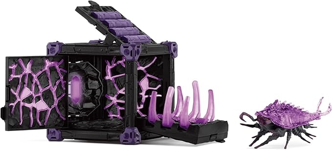 Schleich Eldrador Creatures - 34 PC Shadow Battle Cave with Bug Toy Playset - Insect Figurine for Boys and Girls with Expandable Fortress - Interactive, Imaginative Play for Kids Ages 7+ | 42675