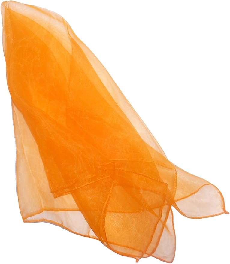 Hoerev Pack of 12 Approx. 24" x 24" Juggling Dancing Scarves Floaty Scarves,Single Colors, 12pcs Green