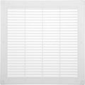 Vent Systems 10" x 10" Inch (Opening Dimensions) - Pack of 50 - Plastic White Soffit Vent Cover - Flat Square Air Vent Grille - Air Vent Deflector - HVAC 12" x 12" Inch (Overall Dimensions)