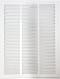 HVAC Premium 18" X 24" Return Air Filter Grille - Filter Included - Easy Plastic Tabs for Removable Face/Door - HVAC VENT DUCT COVER - White [Outer Dimensions: 20 5/8"w X 26 5/8"h]