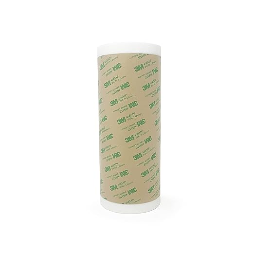 3M 468MP Double Sided Adhesive Transfer Tape Sheet Roll, 8" Width x 15 ft