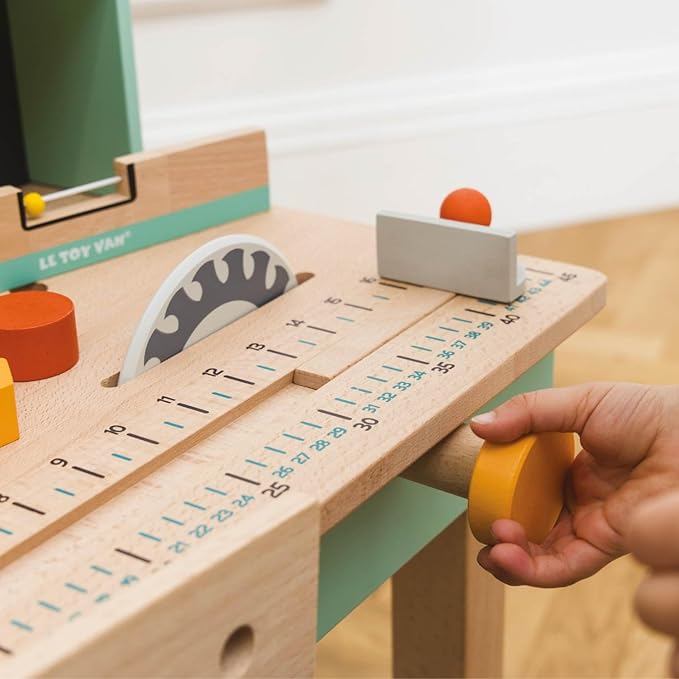 Le Toy Van - Wooden Toy Work Bench Set | Large Educational Construction Set for Role Play | Pretend Play Wooden Tools - Suitable for 3 Year Olds+
