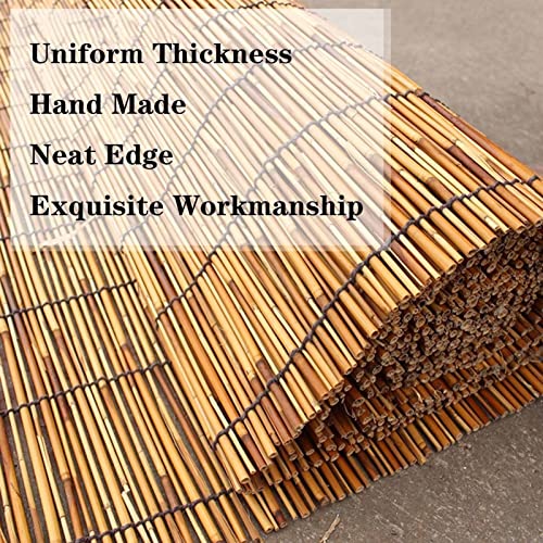 Patio Shades Roll Up Outdoor, Bamboo Blinds for Outdoor Patio, Thernal Insulated Shading Reed Blinds, Blackout Bamboo Shade, Privacy Screen, 24″ 30″ 34″ 36″ 39″ 43″ 48″ 51″ 55″ 70″ Width - size: 34"W x 79"H