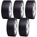 BookGuard 1 1/2 Inch Wide Bookbinding Tape, Vinyl Coated Cotton Cloth Book Repair Tape for Arts, Office, and Library Supplies, Black, 15 Yards per Roll - Case of 5