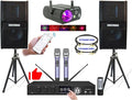 Complete Professional 3000W Digital Karaoke System W/HDMI, WiFi, Bluetooth, USB Recording Free Unlimited Songs