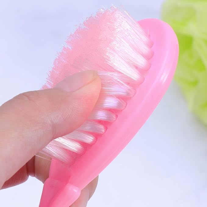 HEALLILY Kids Comb Baby Hair Brush and Comb Set for Newborn Scalp Grooming Product for Infant Toddler Kids (Pink)