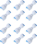 3/8-inch x 1/4-inch 6 pcs T and 6 pcs I Tube Quick Push in Connector for RO Water System (3/8-inch x 1/4-inch-12pcs)