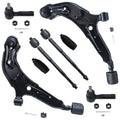 Detroit Axle - 8pc Front End Suspension Kit for 1998-2001 Nissan Altima 2 Lower Control Arms w/Ball Joints 4 Inner & Outer Tie R
