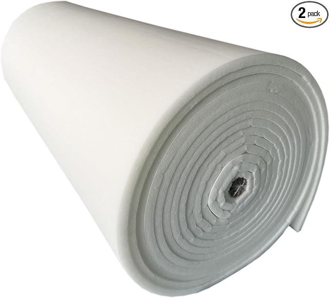 Spray Booth Ceiling Filter, High-Capacity Intake Air Filter for Downdraft Booths (2/case, 69" x 121")