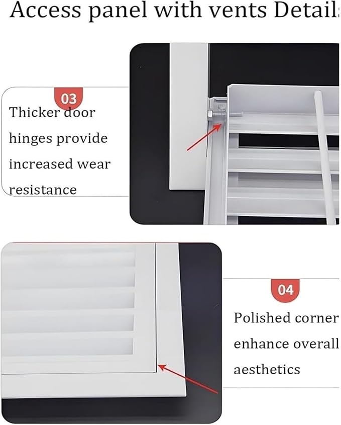 Decorative Return Air Grille Cover, Wall/Ceiling Vent Cover with Adjustable Design, Durables & Easy-to-Install for Home & Office, Cold Air Return Vent Cover(20x36in (51x91cm))