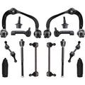 Detroit Axle - Front End 14pc Suspension Kit for 2007-2014 Ford Expedition Lincoln Navigator, 2 Upper Control Arms 2 Lower Ball