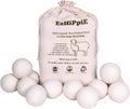 Ezhippie Quality Wool Dryer Balls - 12 XL Pack - 1000+ Loads - Pure Organic Wool - Reusable Natural Fabric Softener Perfect with Essential Oils, Reduce Clothing Static and Wrinkles