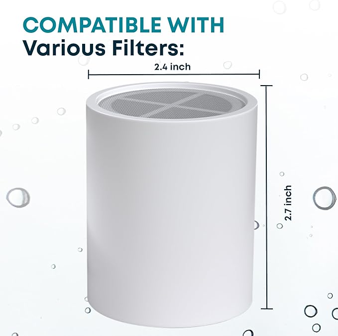 AquaHomeGroup 20-Stage Premium Shower Filter Replacement Cartridge with Spin Propeller 4-Pack (No Housing) - Water Filter Refill Compatible with Any Shower Filter of Similar Design 15 and 20 Stages