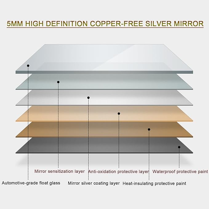 Bathroom Led Mirror ，Bathroom Mirror with LED Lights，LED Mirror for Bathroom，Backlit Bathroom Mirror ，Backlit Lighted Makeup Mirror，with Touch Sensor/Dimming/Demister pad(A,H100*W50cm/H39.4*W19.7IN)