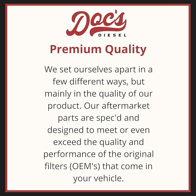 Doc's Diesel Oil Filter 12-Pack D4872-12 | Compatible with Ford 7.3L Powerstroke 1994-2003 | Replaces FL1995