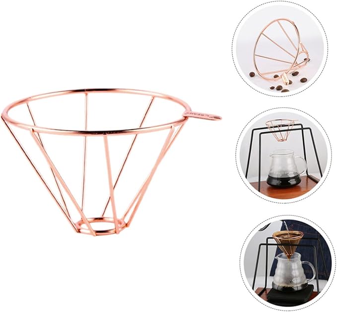 Portable Stainless Dripper Reusable Cone Filter for Camping Travel Home Brewing Design for Optimal Flavor Extraction