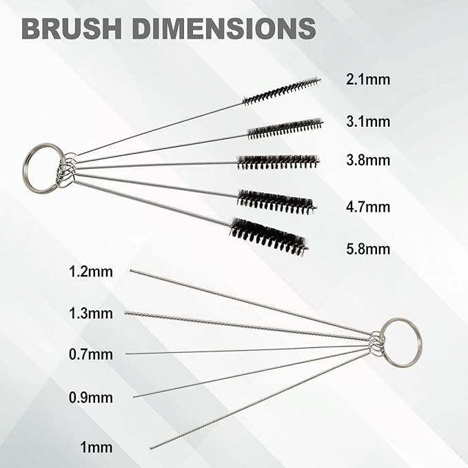 Airbrush Cleaning Kit Spray Wash Cleaning Pot Stabilizer Jar Bottles Holder with Cleaning Tools Needle Nozzle Brush