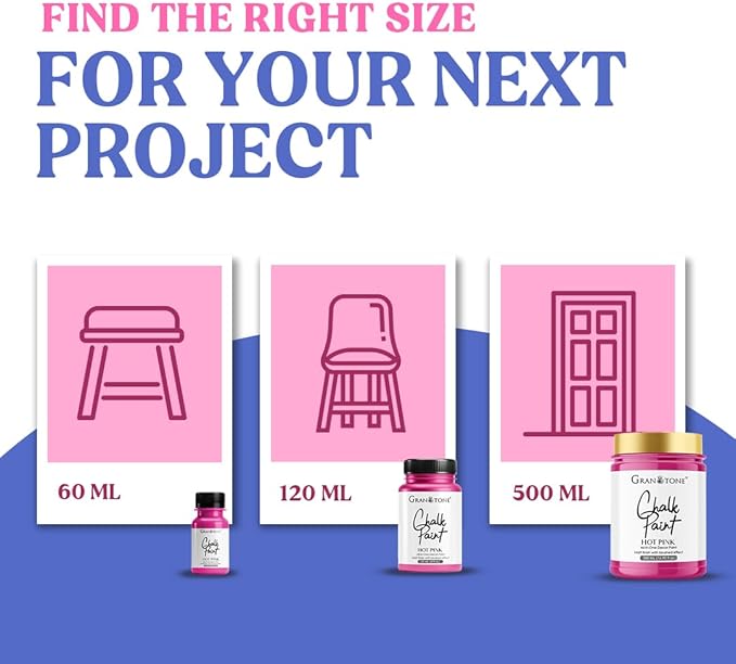 GRANOTONE Chalk Paint for Furniture, Home Decor, Crafts | Eco-Friendly | All In One Paint | No Wax Needed | Versatile DIY Solution | 120 ML (TIFF BLUE)
