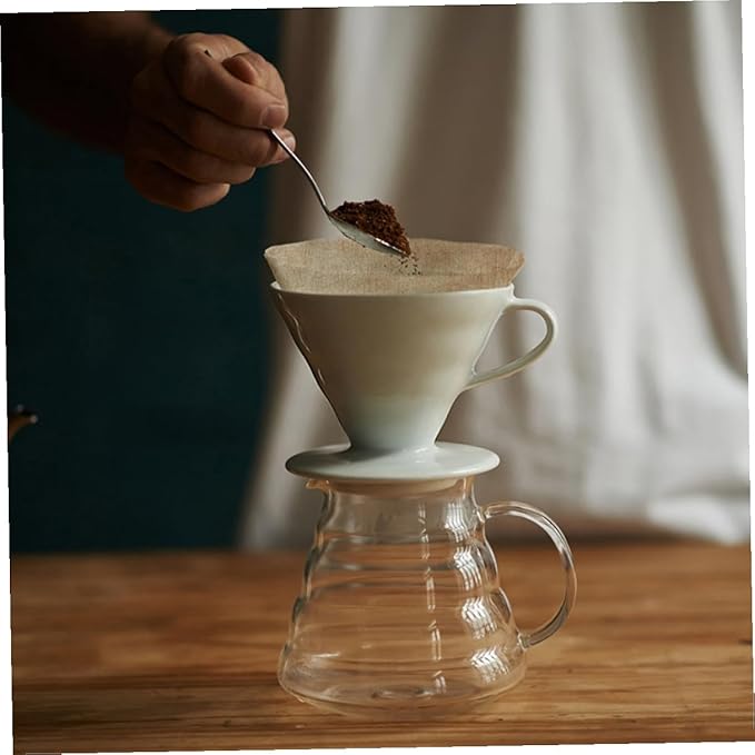 300pcs Espresso Filter Paper Round Coffee Filters Unbleached Fast Filtering Consistent Extraction Compatible with Espresso Machines and Coffee Makers