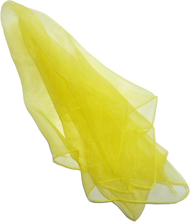 Hoerev Pack of 12 Approx. 24" x 24" Juggling Dancing Scarves Floaty Scarves,Single Colors, 12pcs Green