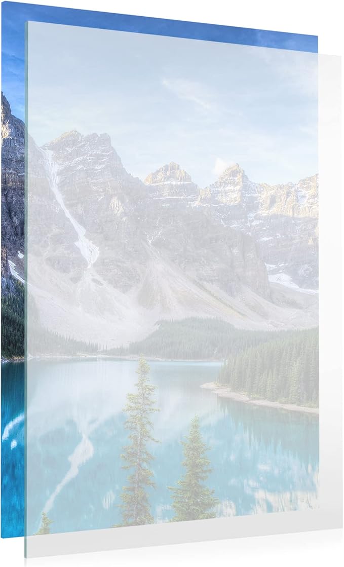 Non-Glare Acrylic Replacement for 8.5x17 Picture Frame, Replacement Plexiglass for 8.5x17 Photo Frame, UV-Resistant Non-Glare Acrylic Cover Sheet